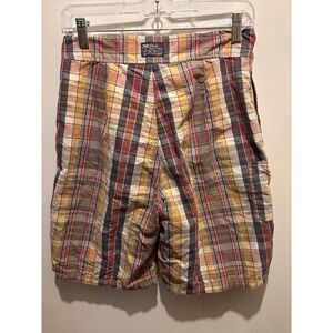 Polo By Ralph Lauren Plaid Swim Shorts Kids Size Large 16/18